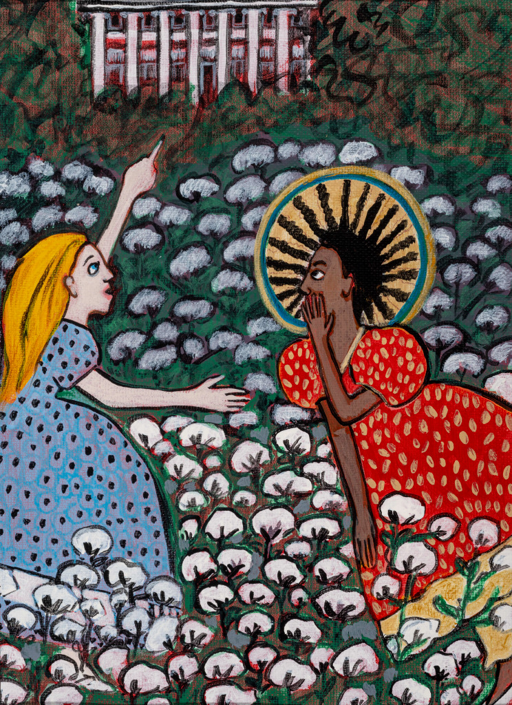 Faith Ringgold, Hearing her father’s vows, from the book The Invisible Princess, 1999